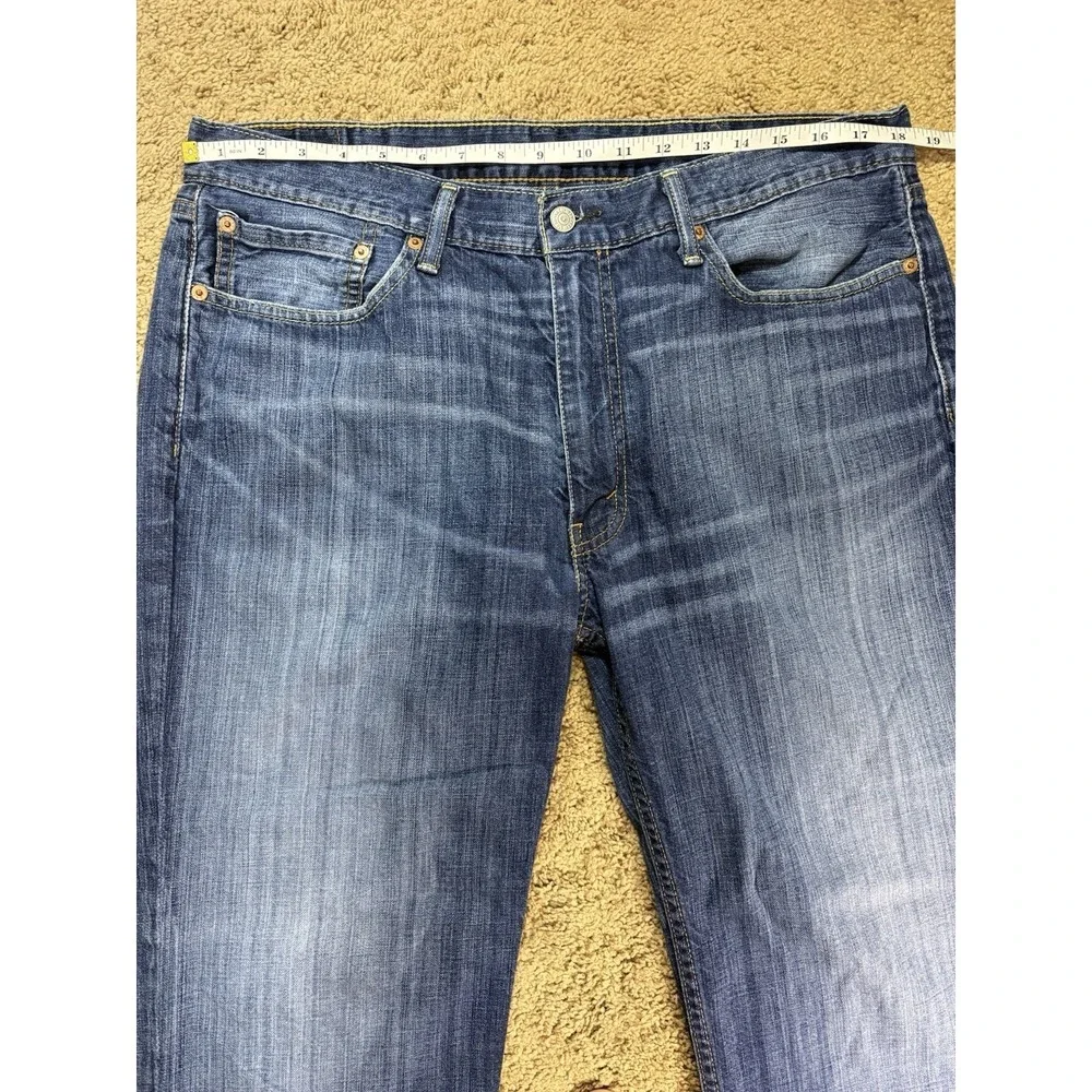 Levis 514 Jeans Men 38x34 Blue Straight Leg Mid Rise Preppy
